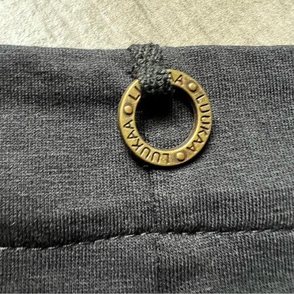 Luukaa black long sleeve ribbon hem top - Picture 9 of 10